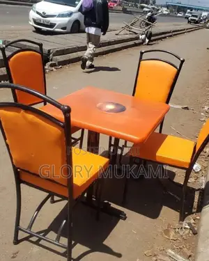 Restaurant And Bar Chairs And Square Table