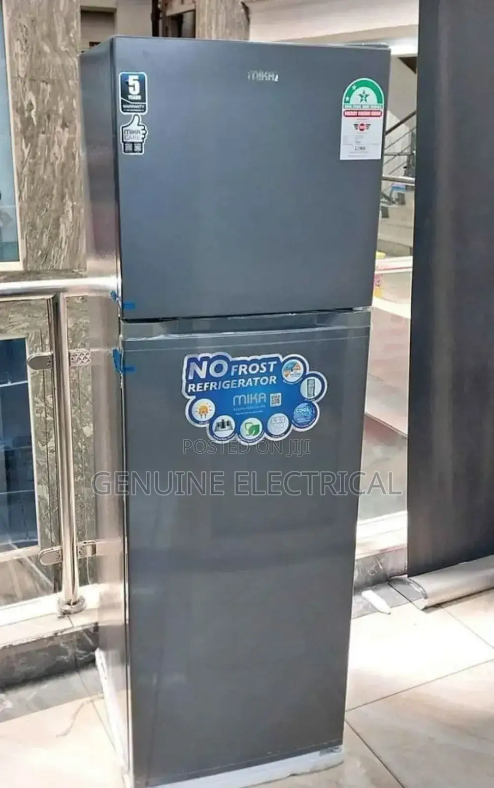 Mika 255litres Fridge Double Door