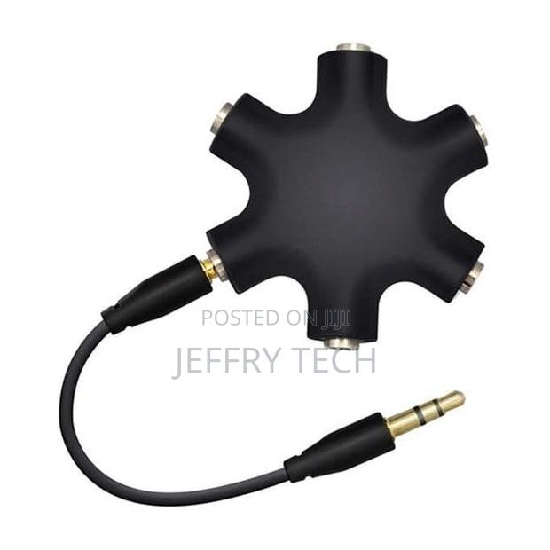 Headphone Splitter, 5-Jack 3.5mm Earphone Headphone Audio
