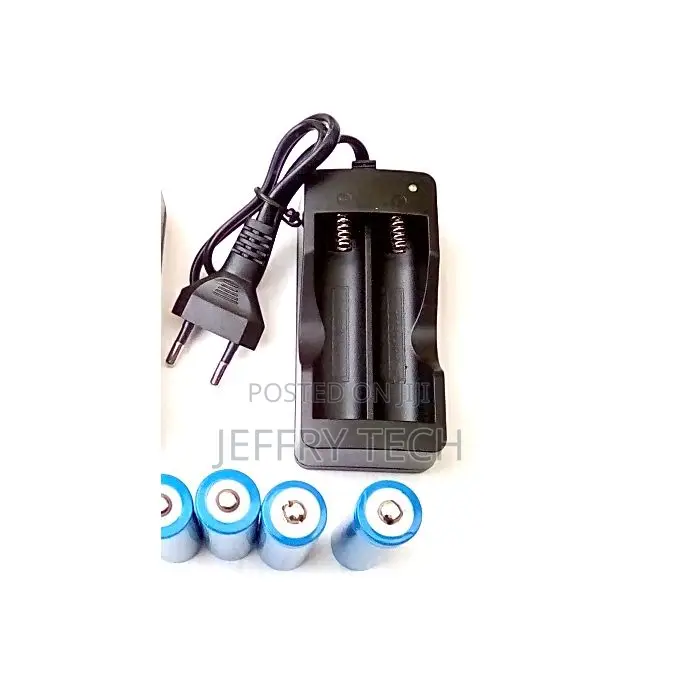 4pcs Rechargeable 3.7v Li-Ion Battery With Charger