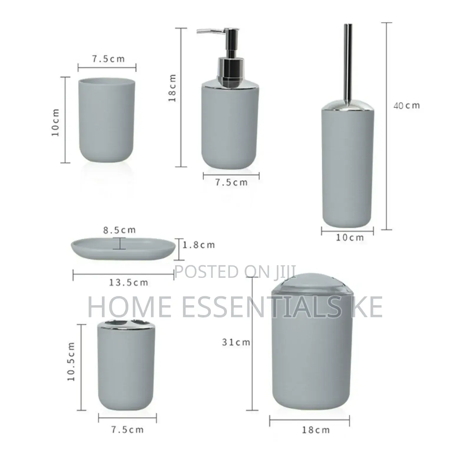 6pcs Bathroom Accessories Set