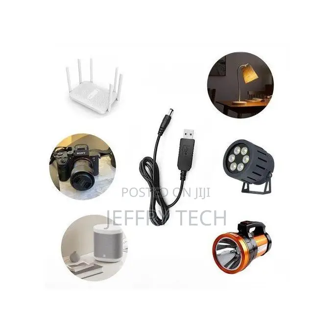 Dc 5v to 12v Converter 4g Router Powerbank Usb Power Cable