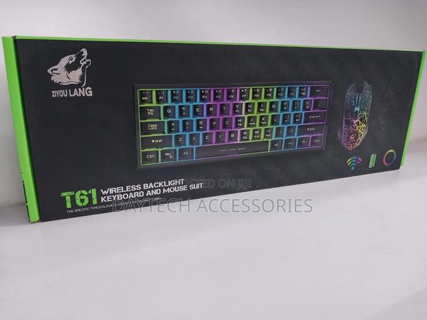 Ziyoulang T61 Keyboard Mouse Set Wireless 61 Keys Keyboard