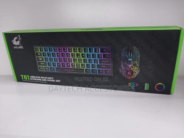 T61 Wireless Gaming Keyboard and Mouse Combo Set 2.4ghz - thumbnail 2