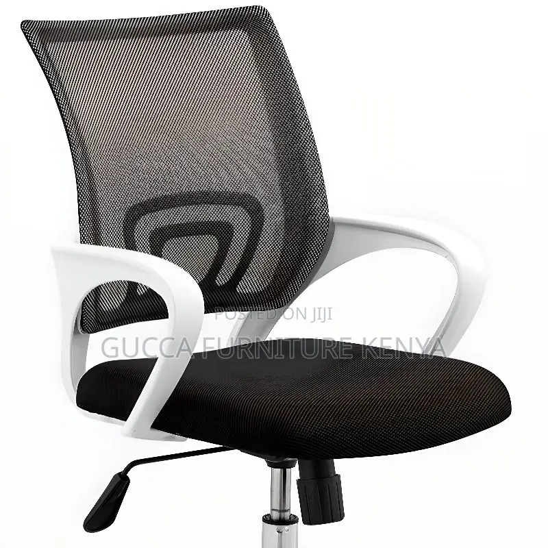 Office Chairs: Mid Back Comfortfit Black Swivel Office Chair