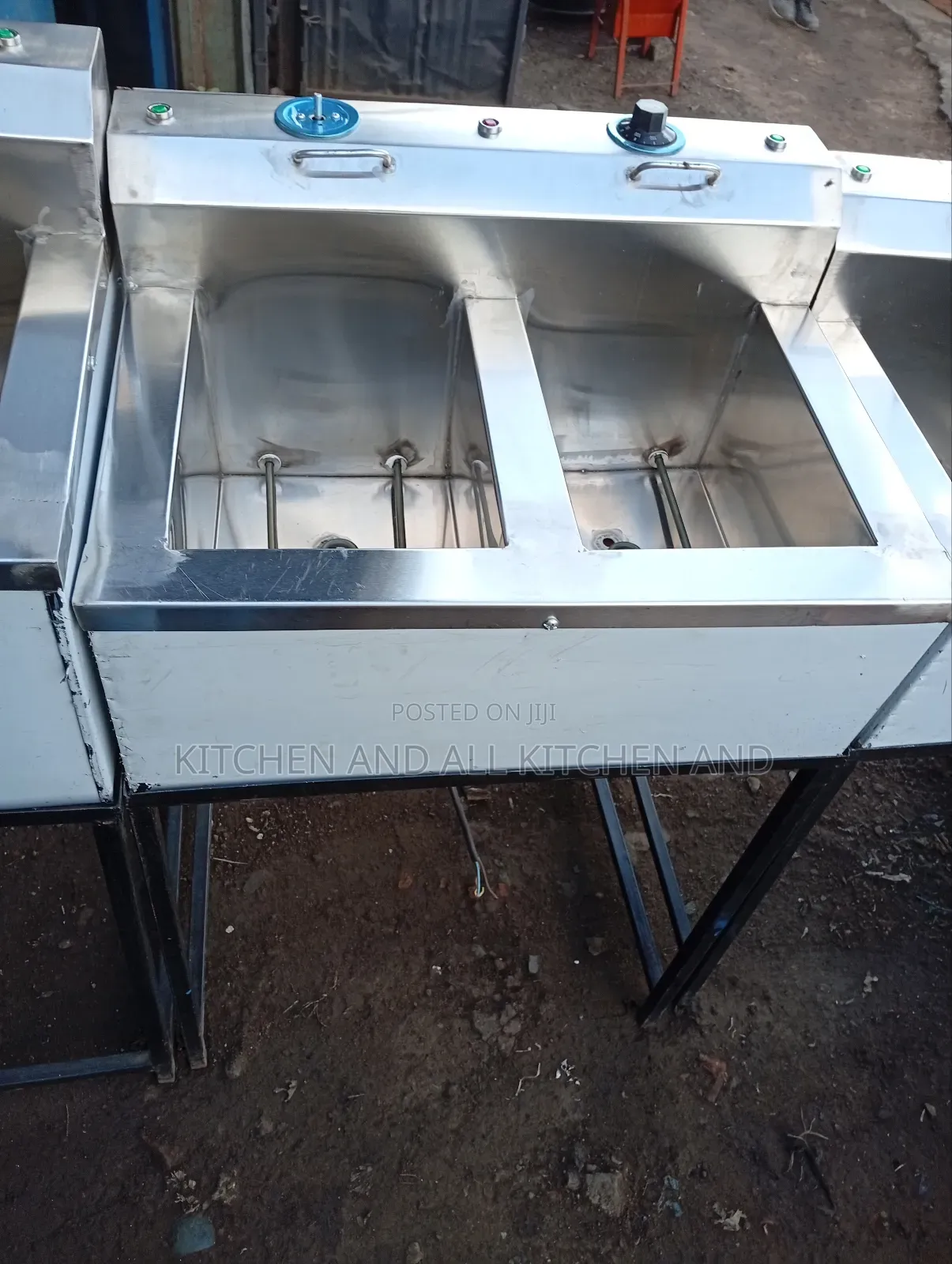 Double Tanks Single Element Chips Fryer