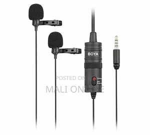 Dual Lavalier Universal Lapel Omni-directional Microphone