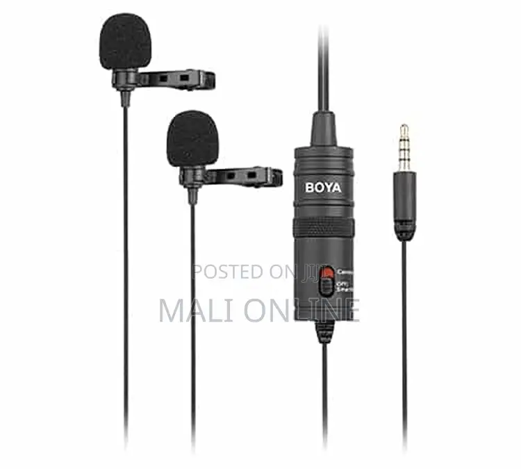 Dual Lavalier Universal Lapel Omni-directional Microphone