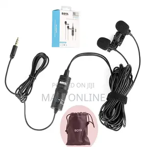 Dual Lavalier Universal Lapel Omni-directional Microphone