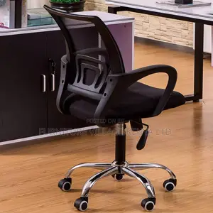 Office Chair:Contoured Midback Office Chair With Swivel Base