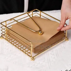 *Luxury Metallic Serviette Holder / Napkin Holder*