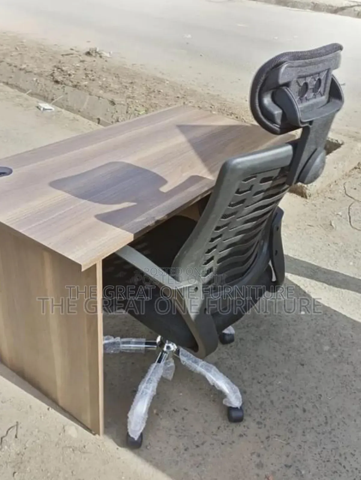 Office Desk1.2m and Headrest Chair BST
