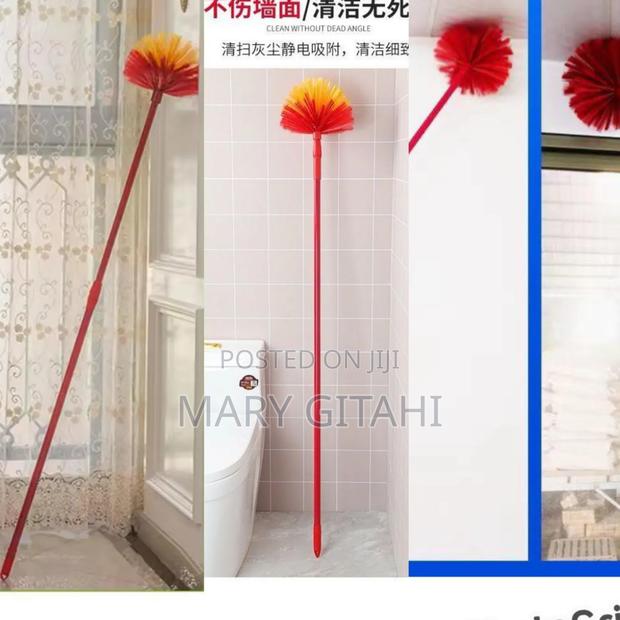 Extendable Cobweb Broom With Extension Pole,