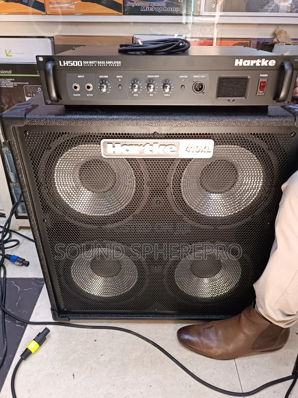Hartke 410xl Guitar Bass Combo With Lh500 Amplifier