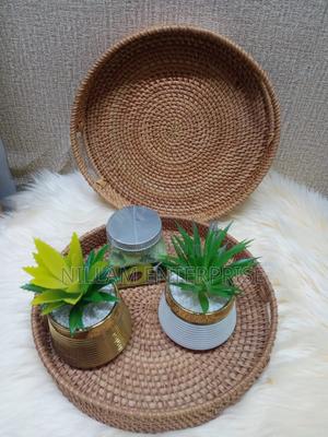 Round Serving Rattan Tray - thumbnail 2