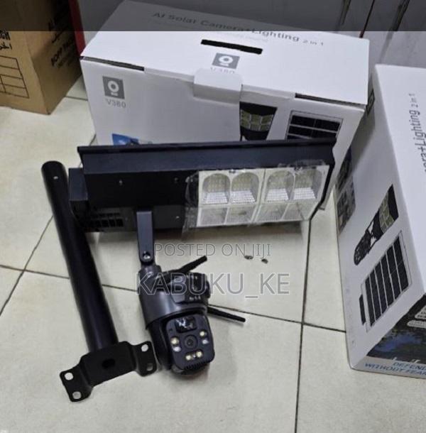 180 W Solar Street Light With CCTV Camera,V380 Pro 4g Sim