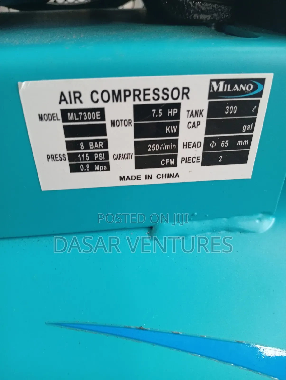 Air Compressor 300l Petrol Engine