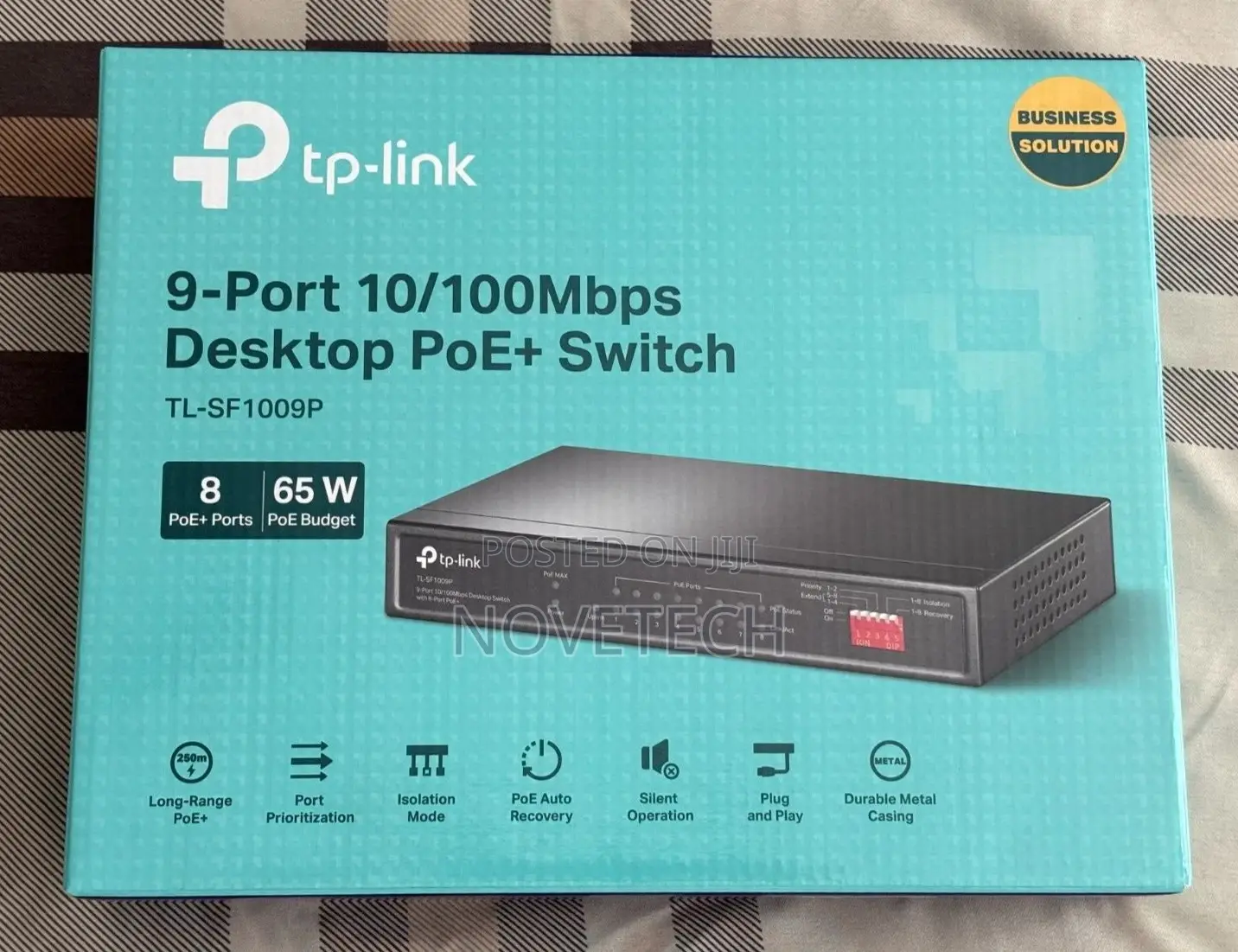 Tp-Link Tl-Sf1009p 9-Port Desktop Switch With 8-Port Poe