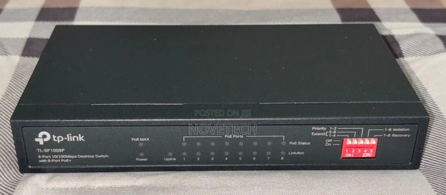 Tp-Link Tl-Sf1009p 9-Port Desktop Switch With 8-Port Poe