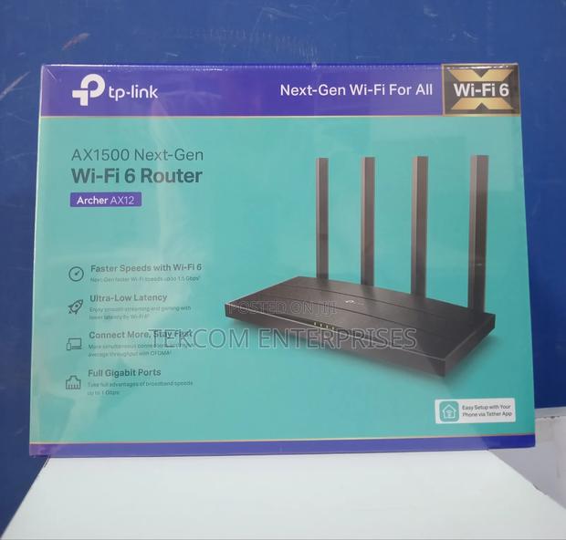 Tp-Link Ax1500 Wi-Fi 6 Archer Ax12 Router- Archer Ax12 - main view