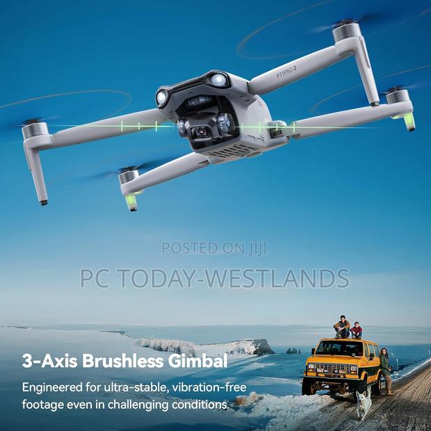 Ruko F11pro 2 Drone With Camera 3-Axis Gimbal, - thumbnail 2