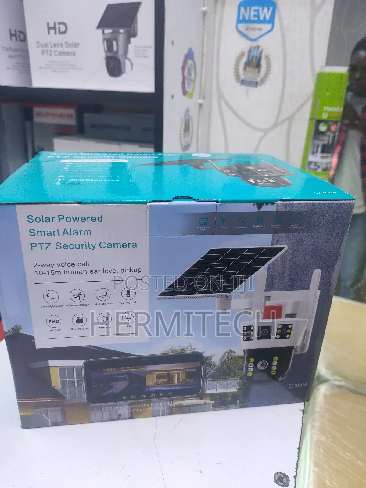 3 Lense 4g Solar PTZ CCTV Surveillance With Ai Humanoid