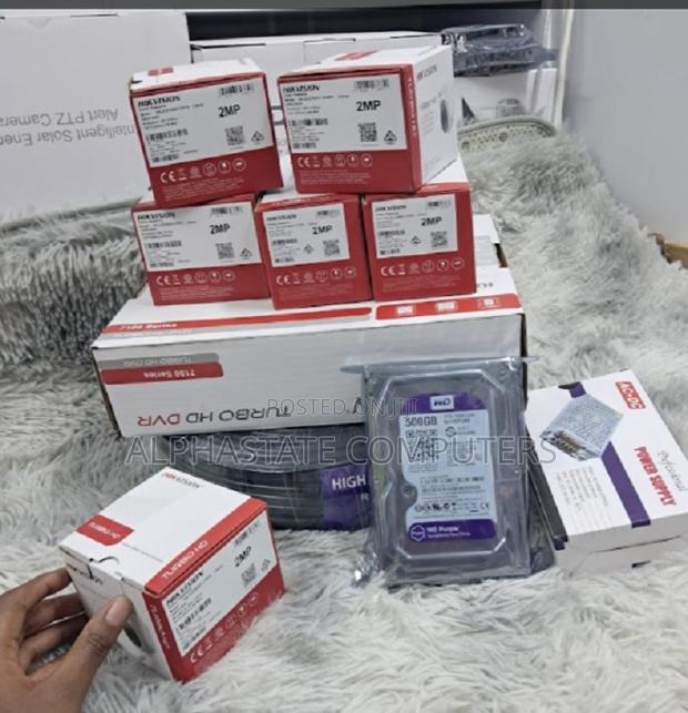 Hikvision 4 CCTV Camera Full Kit 2mp(Night Vision Enabled