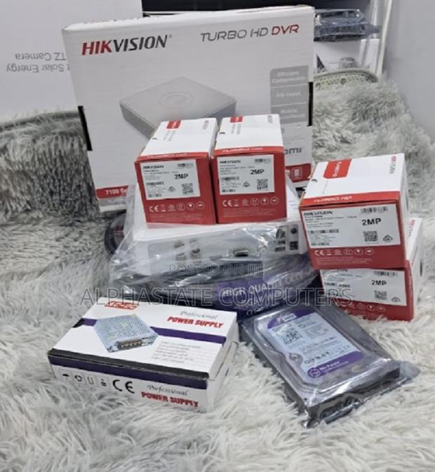 4 Channel Hikvision CCTV Camera Kit Complete Set Up