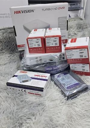 Four Hikvision Full Hd (2mp) 4 CCTV Camera Hd DVR Full Kit