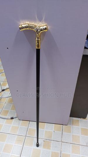 Metallic Walking Stick With Sword - main view