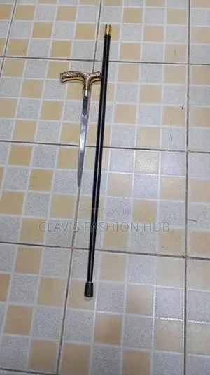 Metallic Walking Stick With Sword