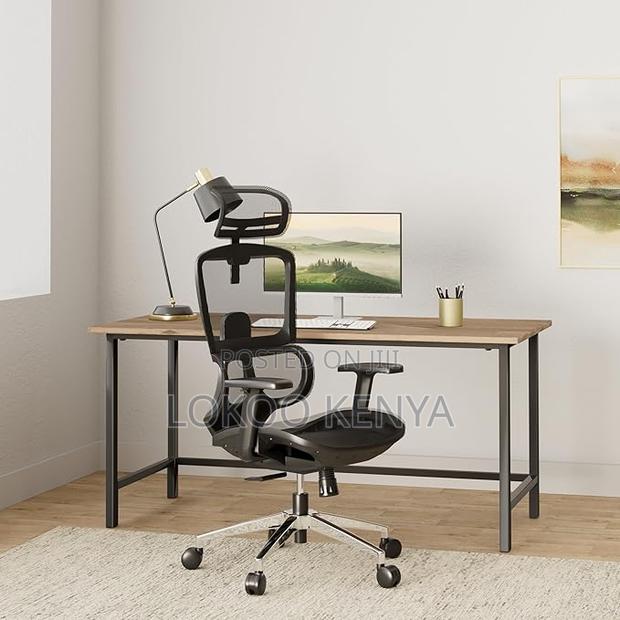 Office Chair : Black Orthopedic Lumbar Support Chair