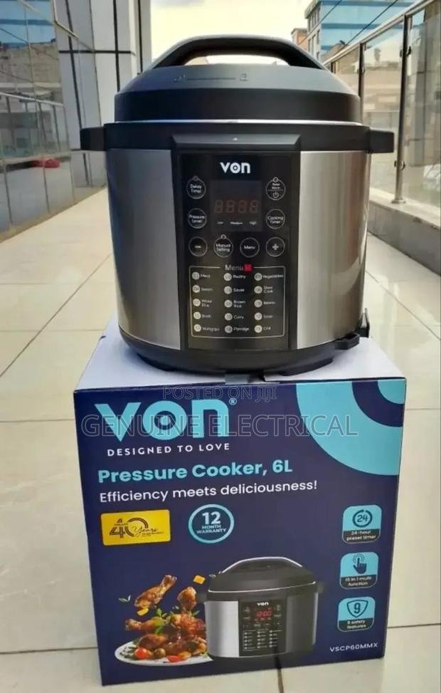 Von Pressure Cooker Vscp60mmx Available*