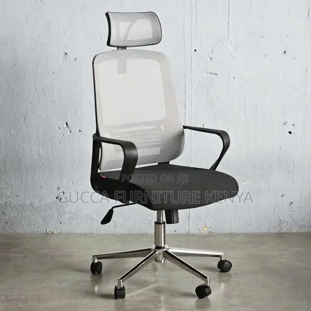 Office Chair:Profesional Mesh Chair With Adjustable Headrest
