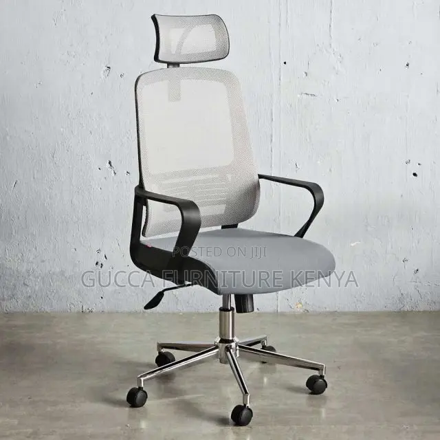 Office Chair:Profesional Mesh Chair With Adjustable Headrest