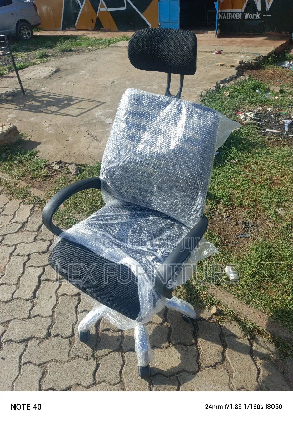 Pure Black Office Chair