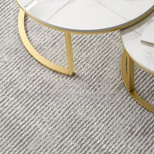Coffee Table:Compact Round Coffee Table With Steel Structure