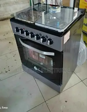 Nunix 3burners,1 E. Plate, Electric Oven 60*60 Kz-660-3g1e