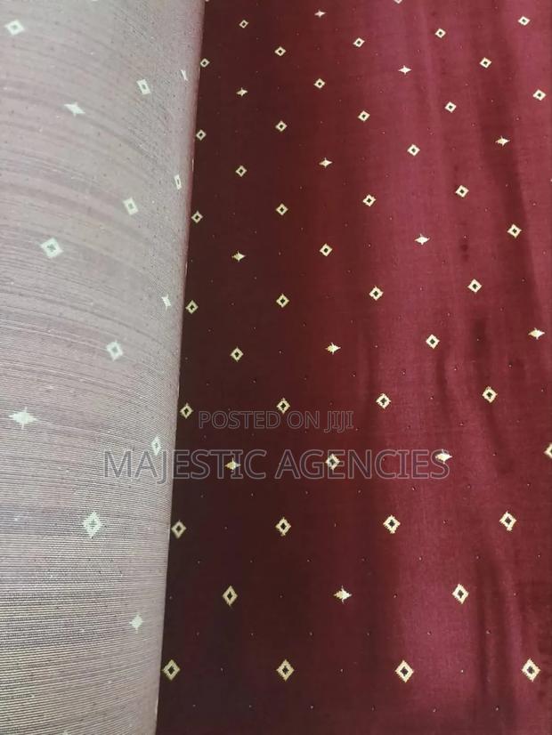 Maroon Patterned Executive Wall to Wall Carpet - main view