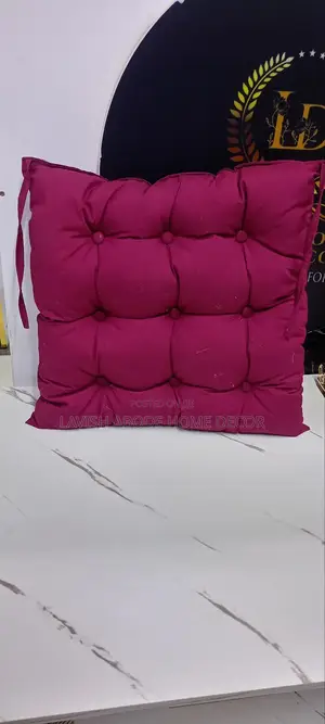 Maroon Chairpads Seatpads Fibre Pillow Cushion