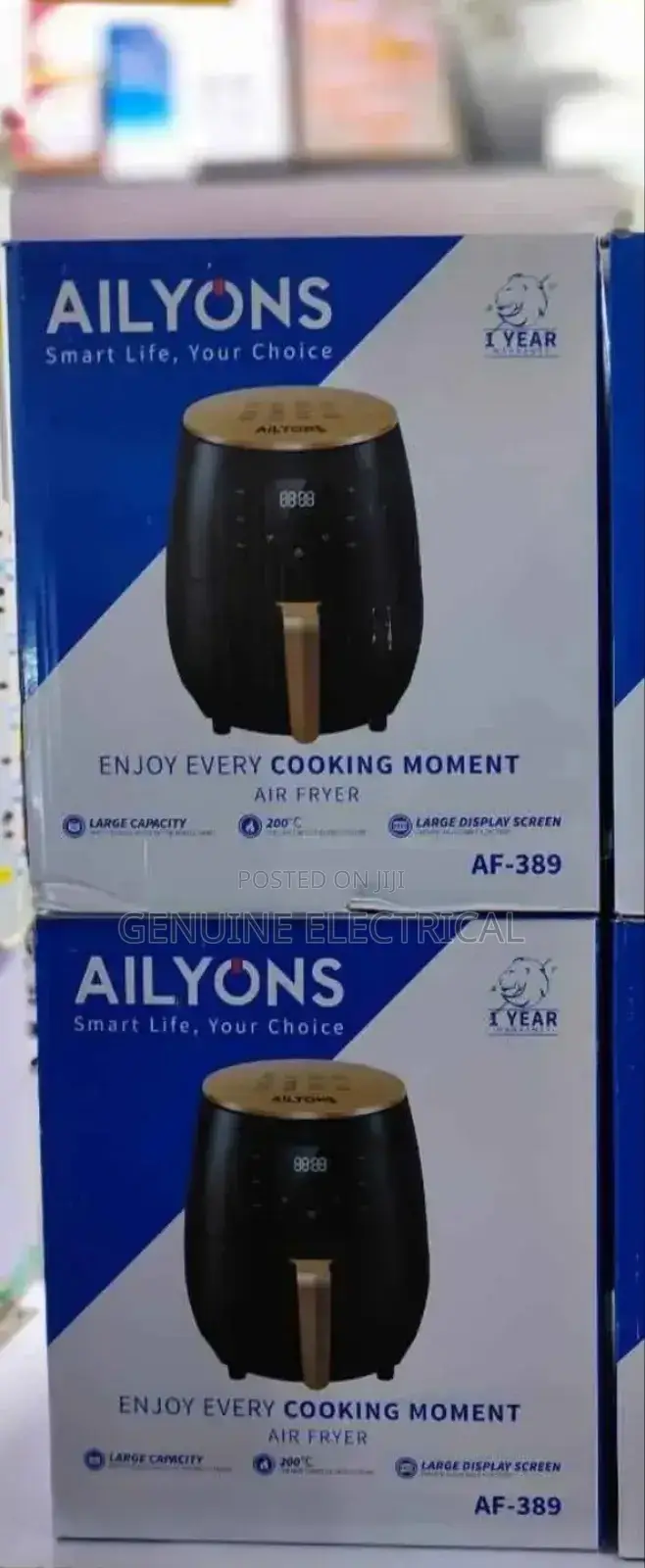 Ailyons 5l Healthier Oil Free Airfryer.