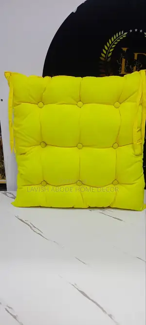 Yellow Chairpads/ Seatpads Fibre Pillows