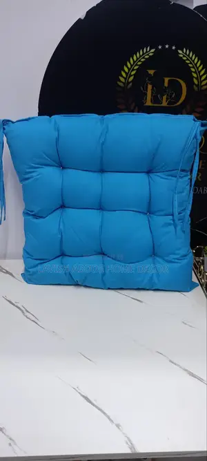 Blue Chairpads /Seat Pads Fibre Pillows