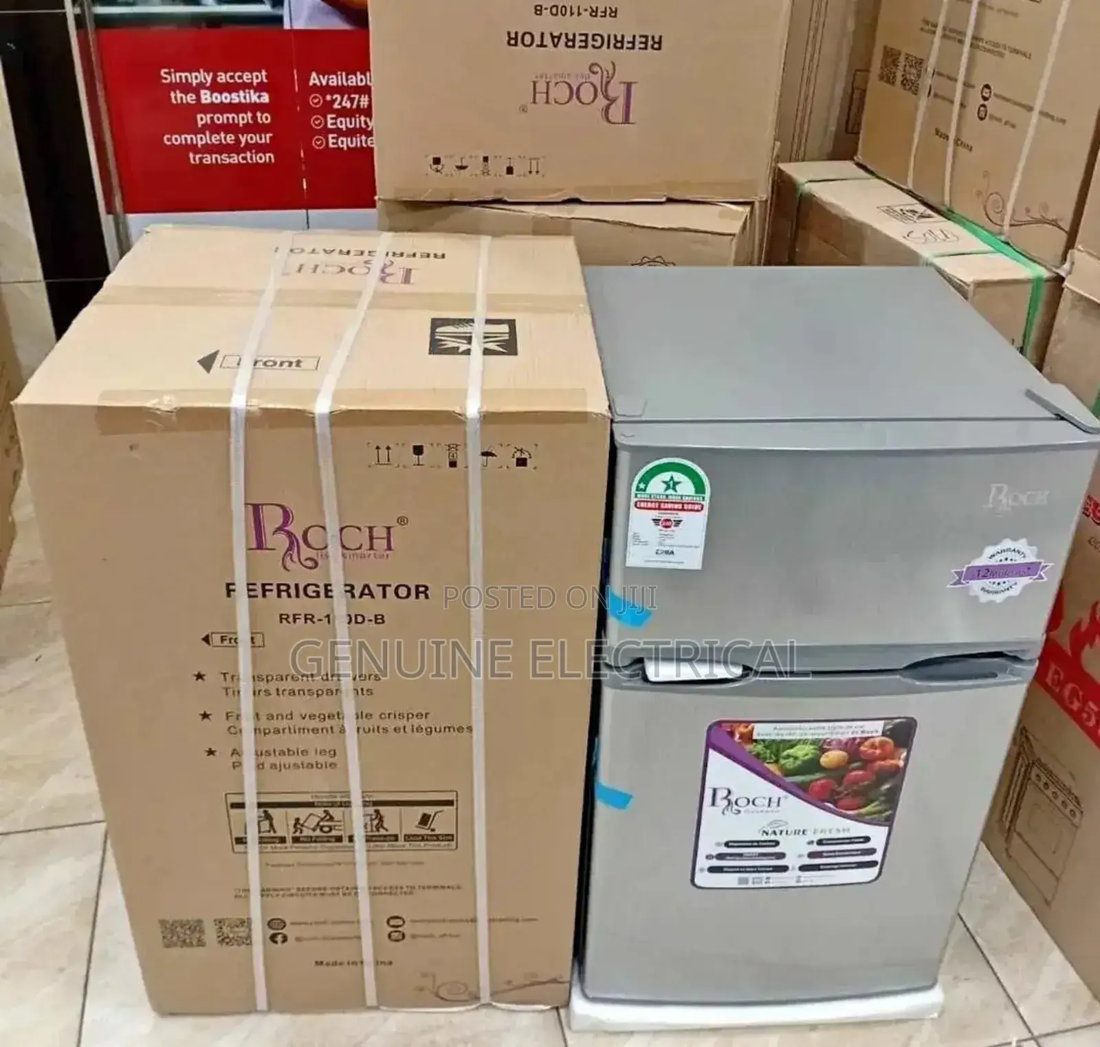 Roch RFR-110d-B 85litres No-Frost Double Door
