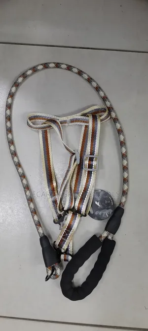 Dog Leash +Dog Harness Medium Size ( Compacted Leash )