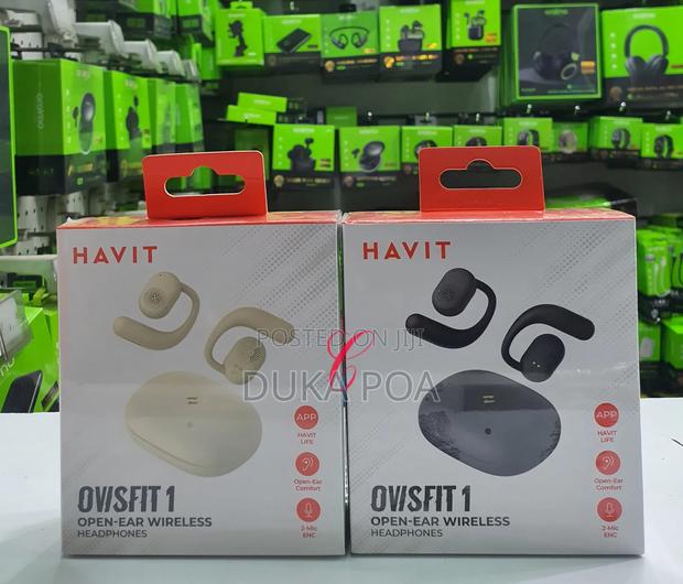 Open Ear Wireless Headphones Now Available in *Black Biege - main view