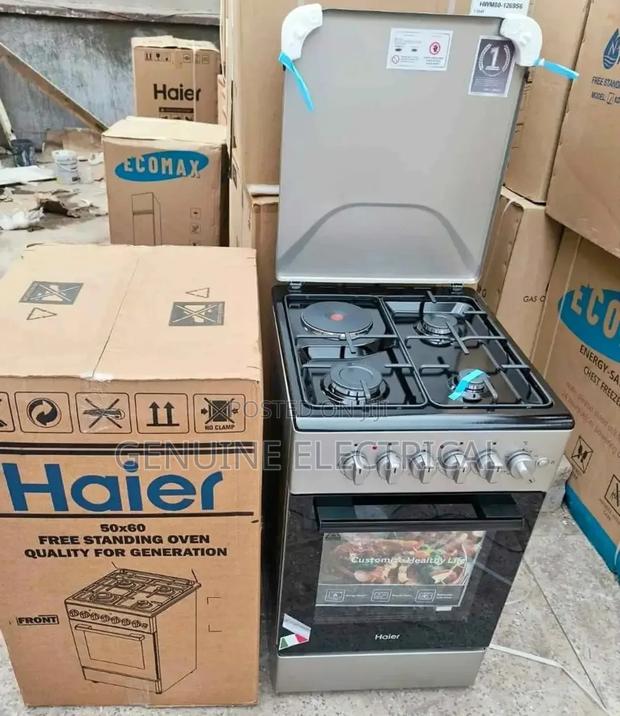 Haier Free Standing Cooker 50*60 3gas+1 Electric