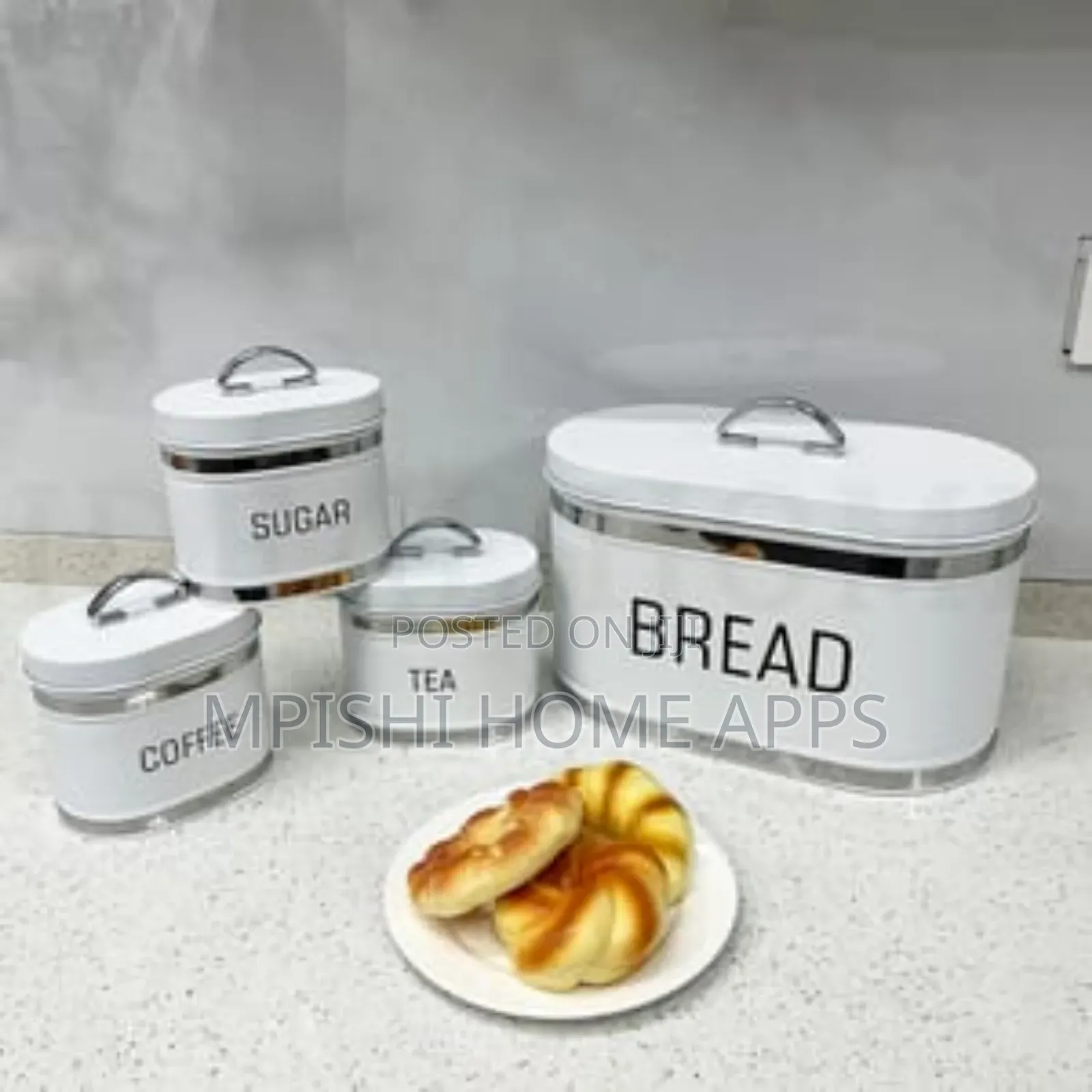 4pcs Bread and Canister Set