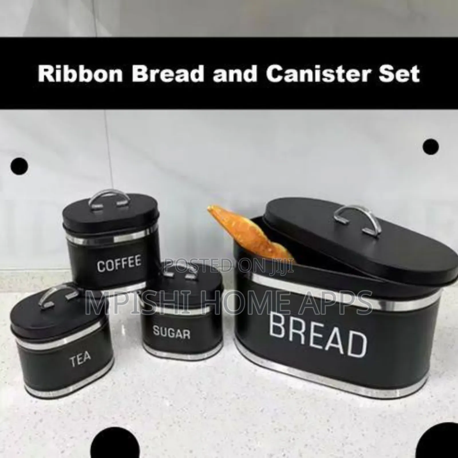 4pcs Bread and Canister Set