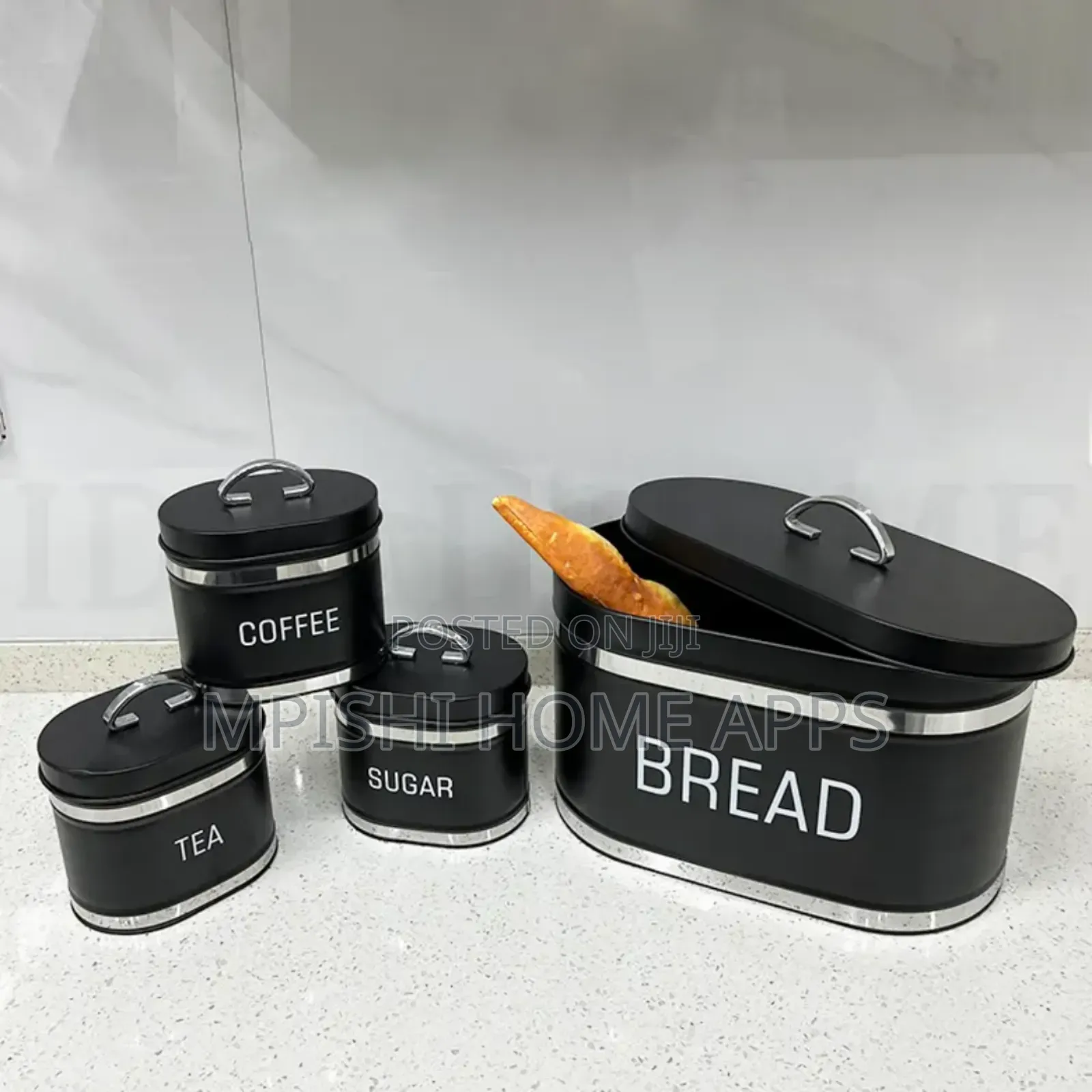 4pcs Bread and Canister Set